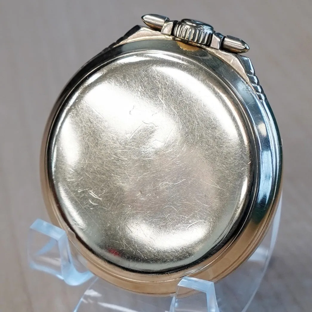 1934 ELGIN B.W. Raymond Pocket Watch 16s Railroad Wind Indicator 23 Jewels