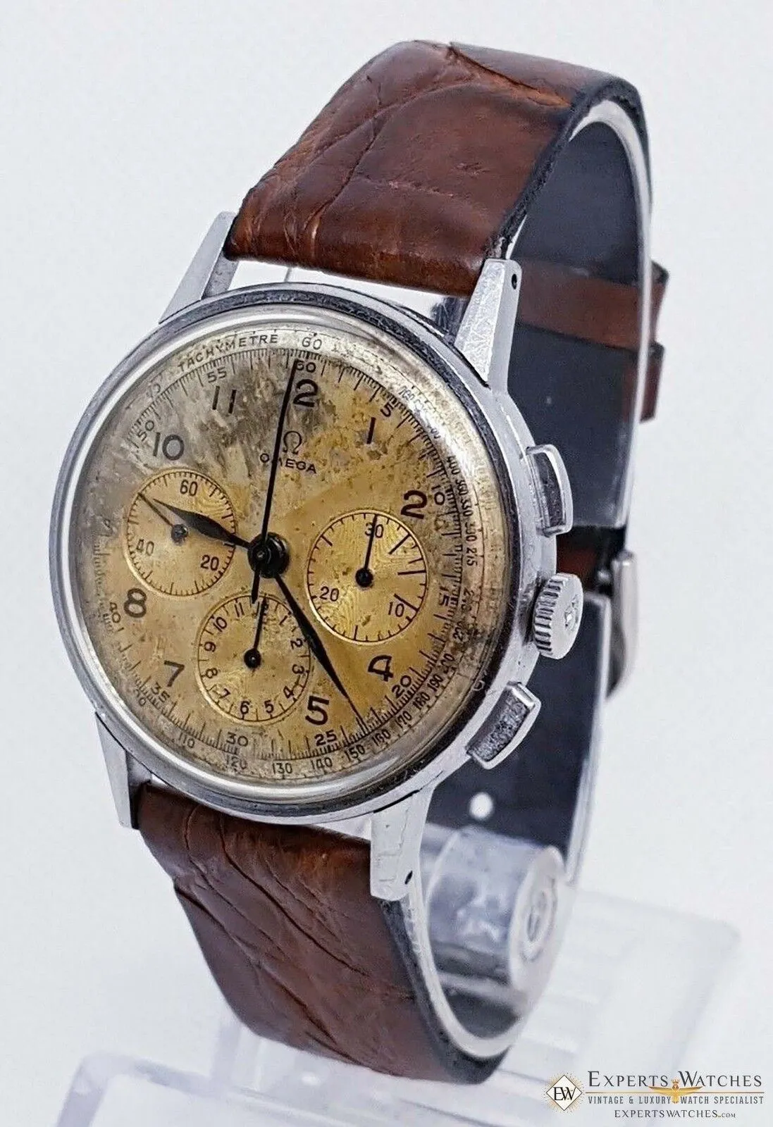 1942 Serviced OMEGA Chronograph CAL 27 321 2279-2 PRE SpeedMaster Watch Tropical