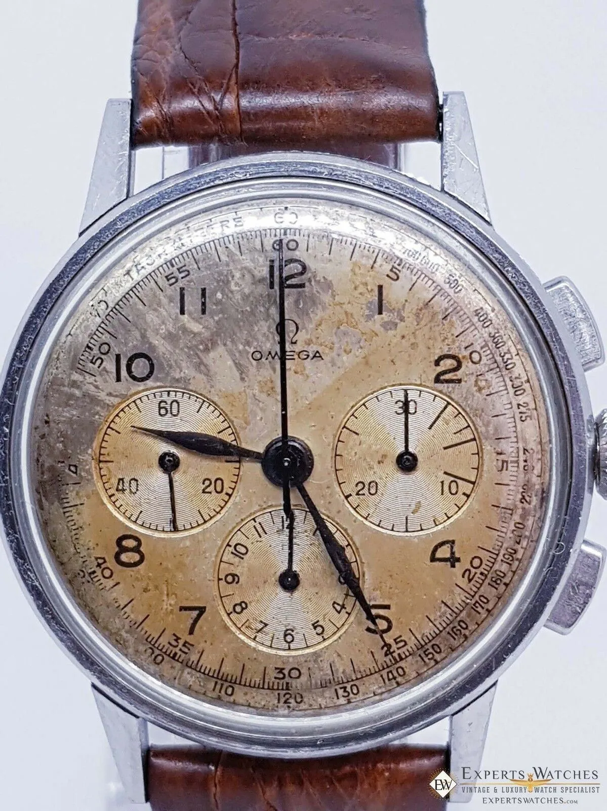 1942 Serviced OMEGA Chronograph CAL 27 321 2279-2 PRE SpeedMaster Watch Tropical