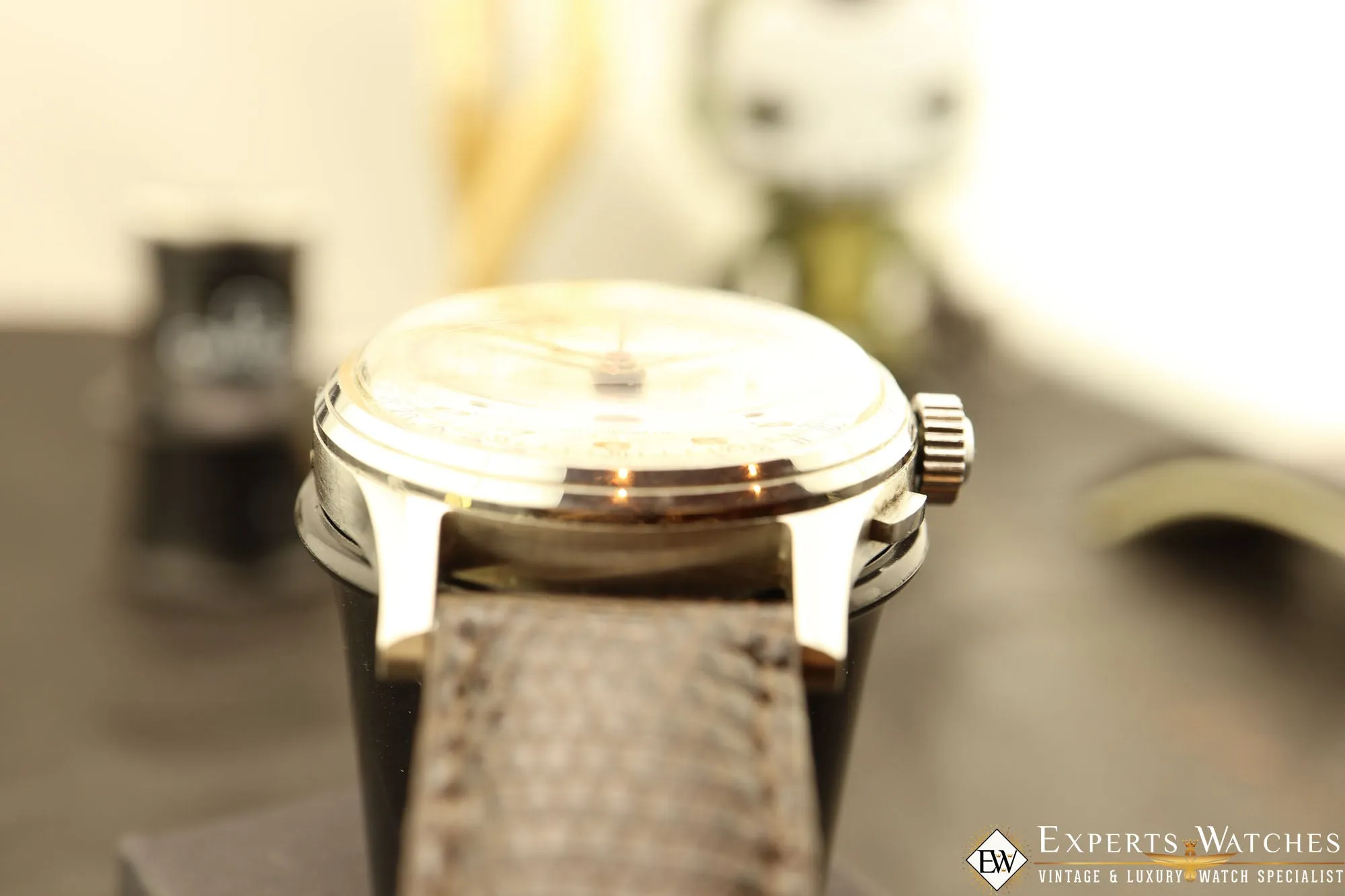 1950s Serviced Vintage Britix Valjoux 72C Triple Date Calendar Chronograph Watch