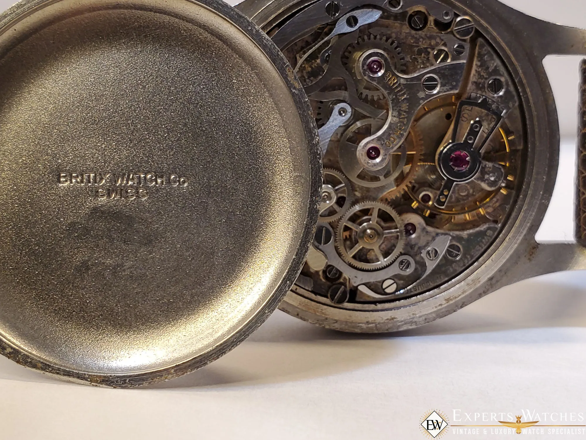 1950s Serviced Vintage Britix Valjoux 72C Triple Date Calendar Chronograph Watch