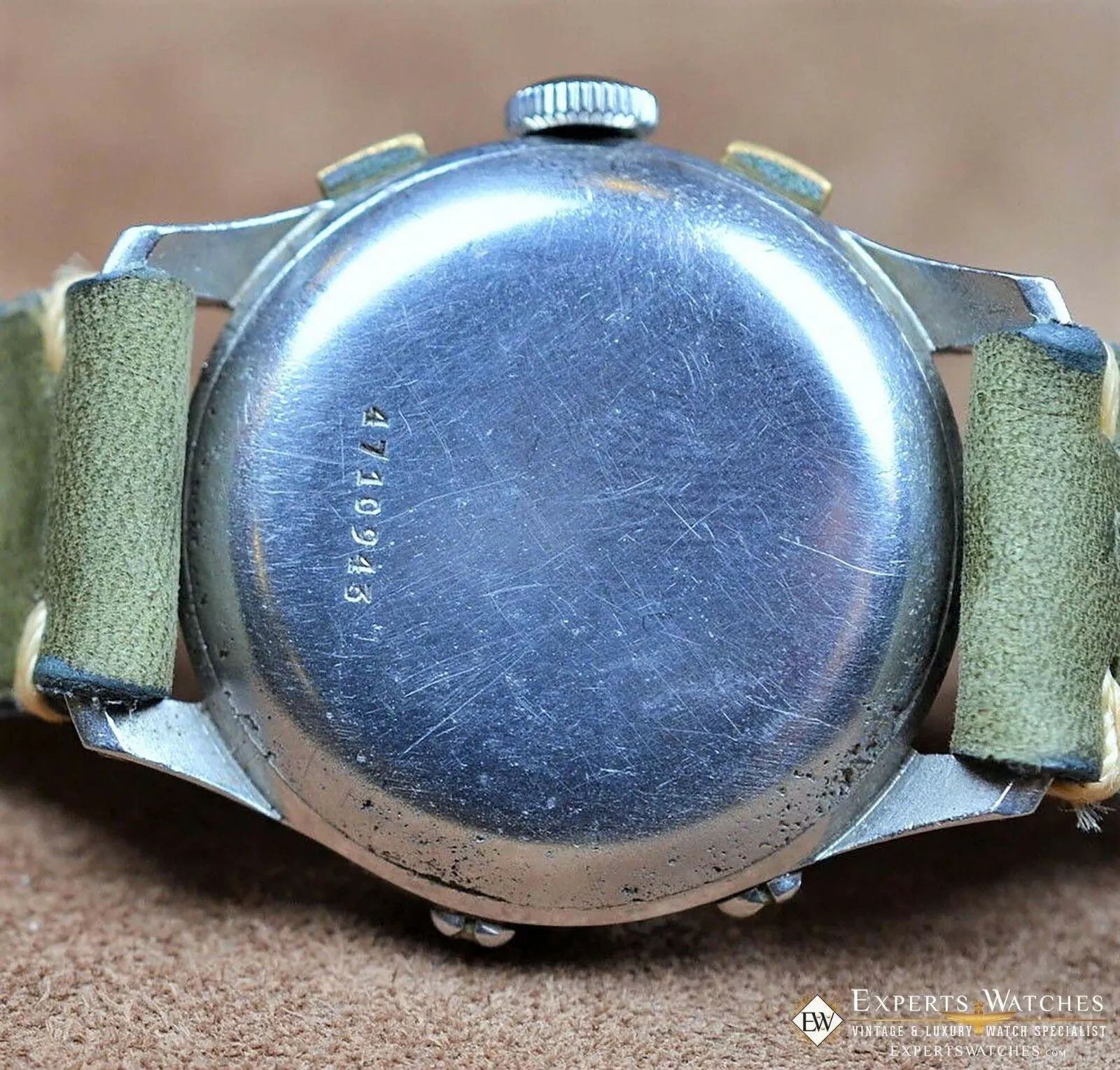 1950s Serviced Vintage DOXA Valjoux 72C Triple Date Calendar Chronograph Watch