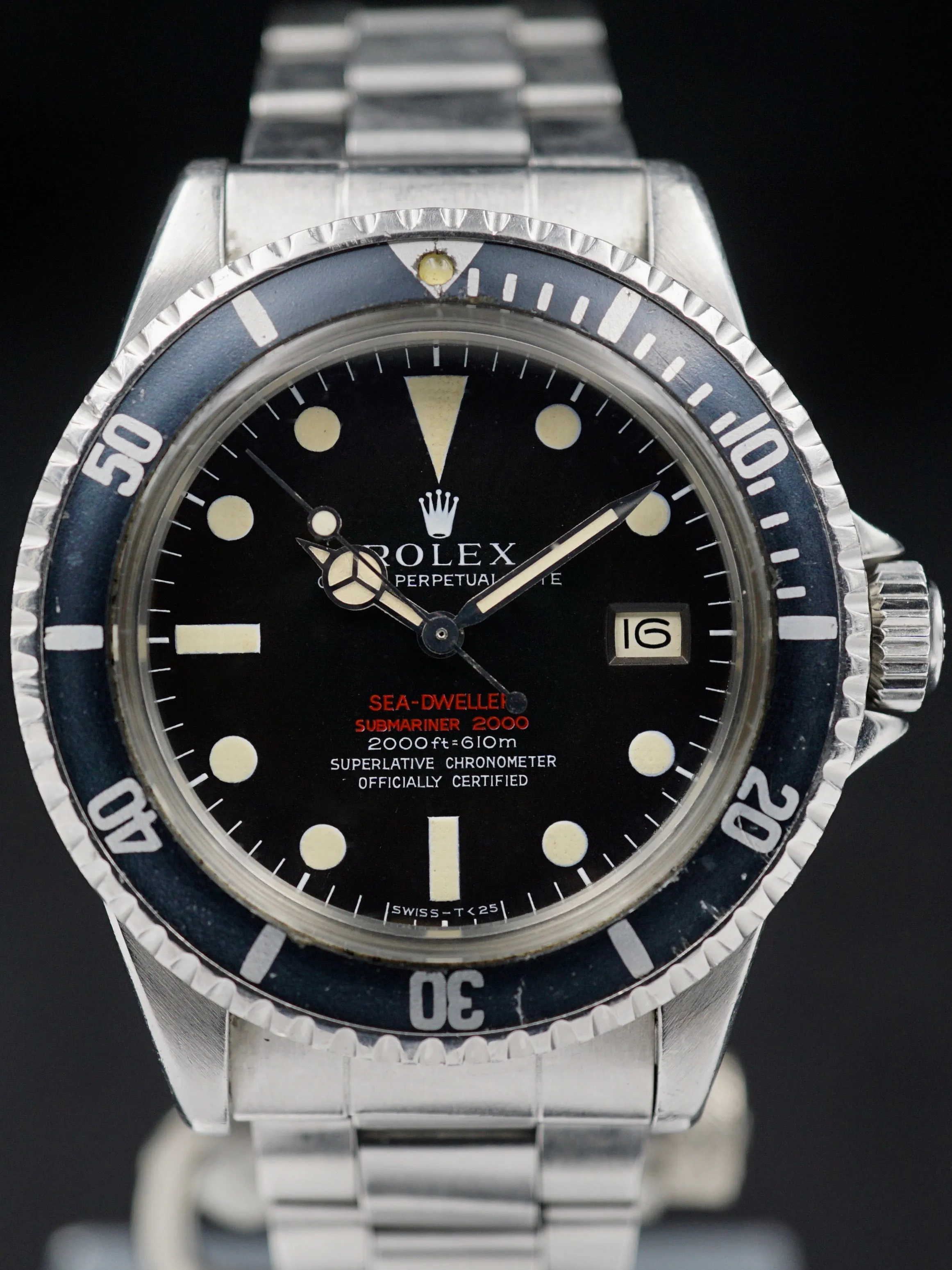 1967 Rolex Double Red Sea-Dweller "kissing 40" (Ref. 1665) With Papers