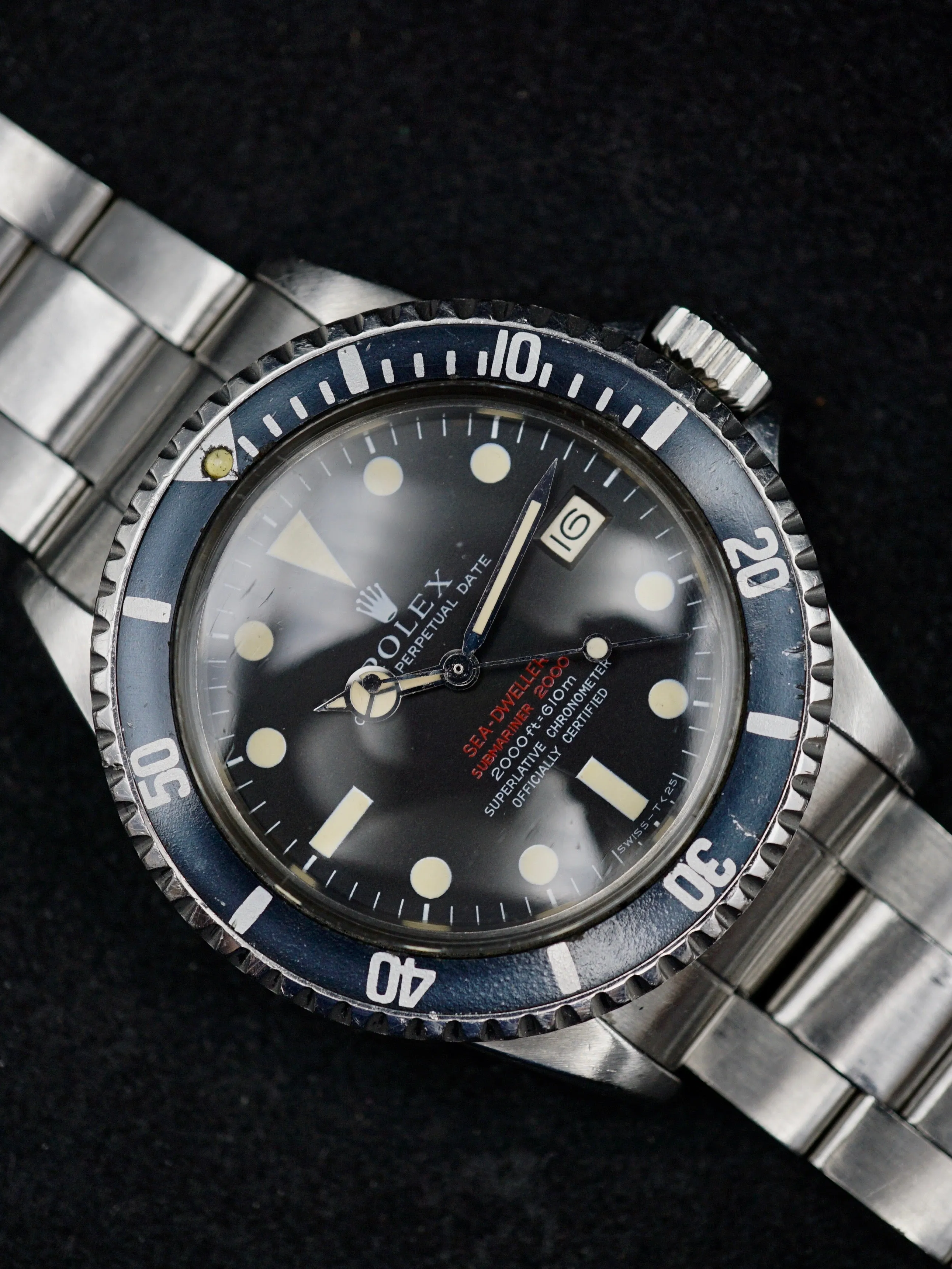 1967 Rolex Double Red Sea-Dweller "kissing 40" (Ref. 1665) With Papers