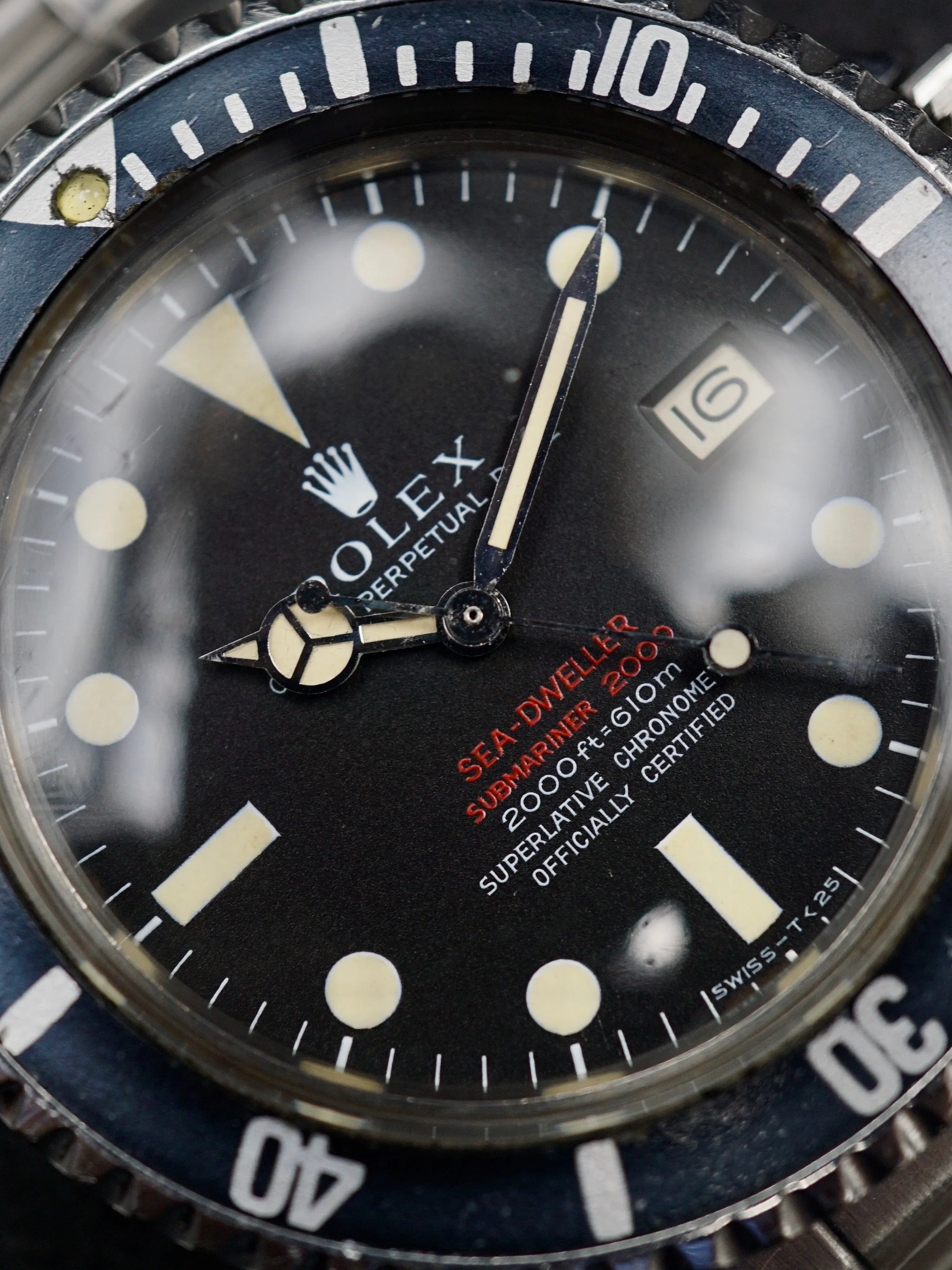 1967 Rolex Double Red Sea-Dweller "kissing 40" (Ref. 1665) With Papers