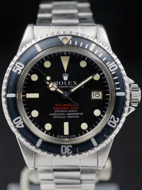 1967 Rolex Double Red Sea-Dweller "kissing 40" (Ref. 1665) With Papers