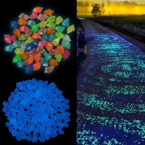 300 Piece Glow in the Dark Walkway Stones for Home Decor