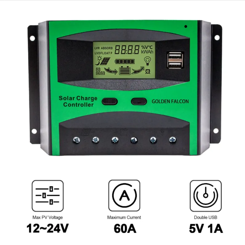 30A Lcd Solar Panel Battery Regulator For Solar Off-Grid System