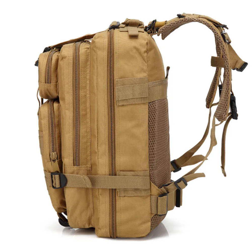 30L Military Backpack Tactical Hiking Camping Rucksack for Outdoor Trekk Travel Khaki