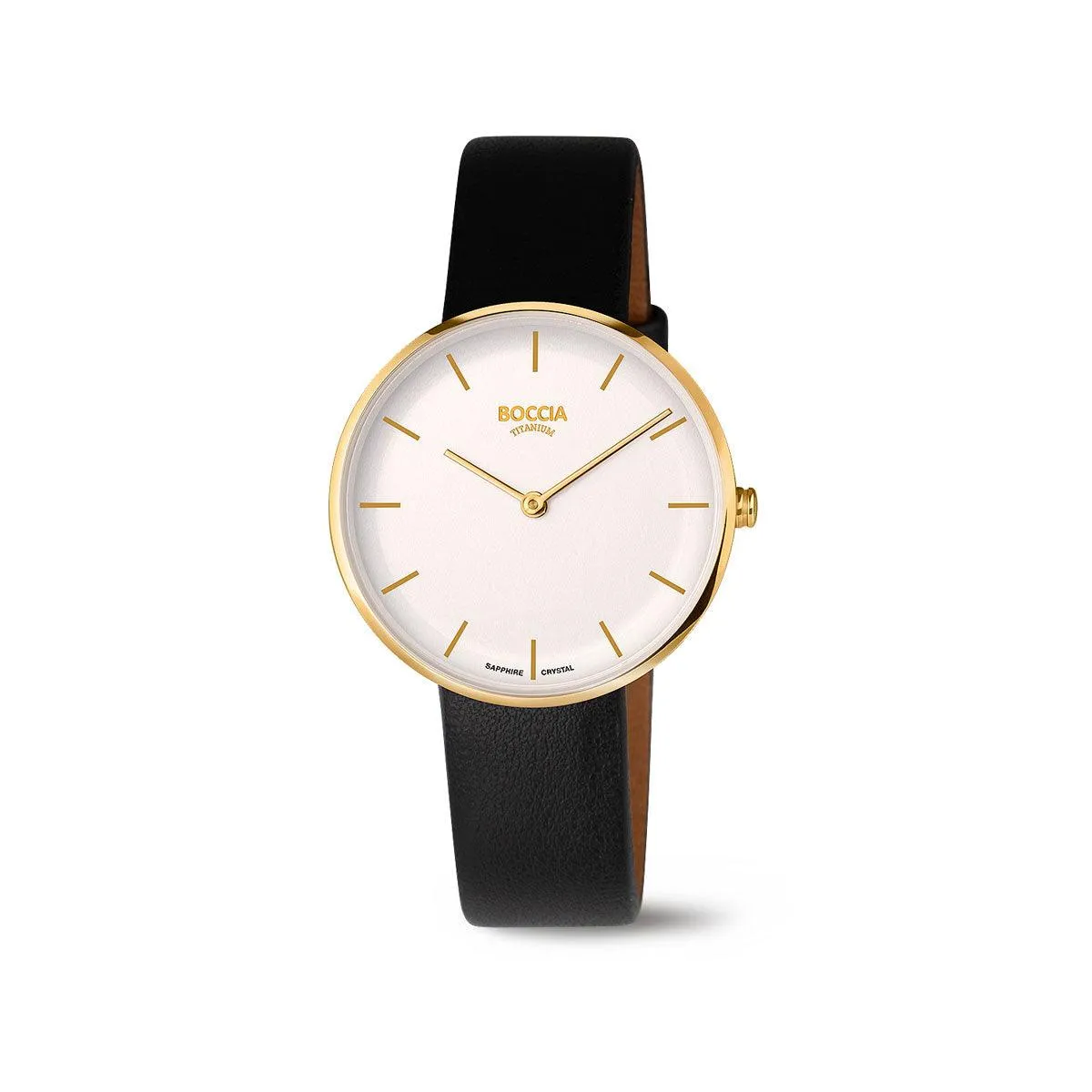3327-04 - Ladies Gold Plated Titanium Dress Watch