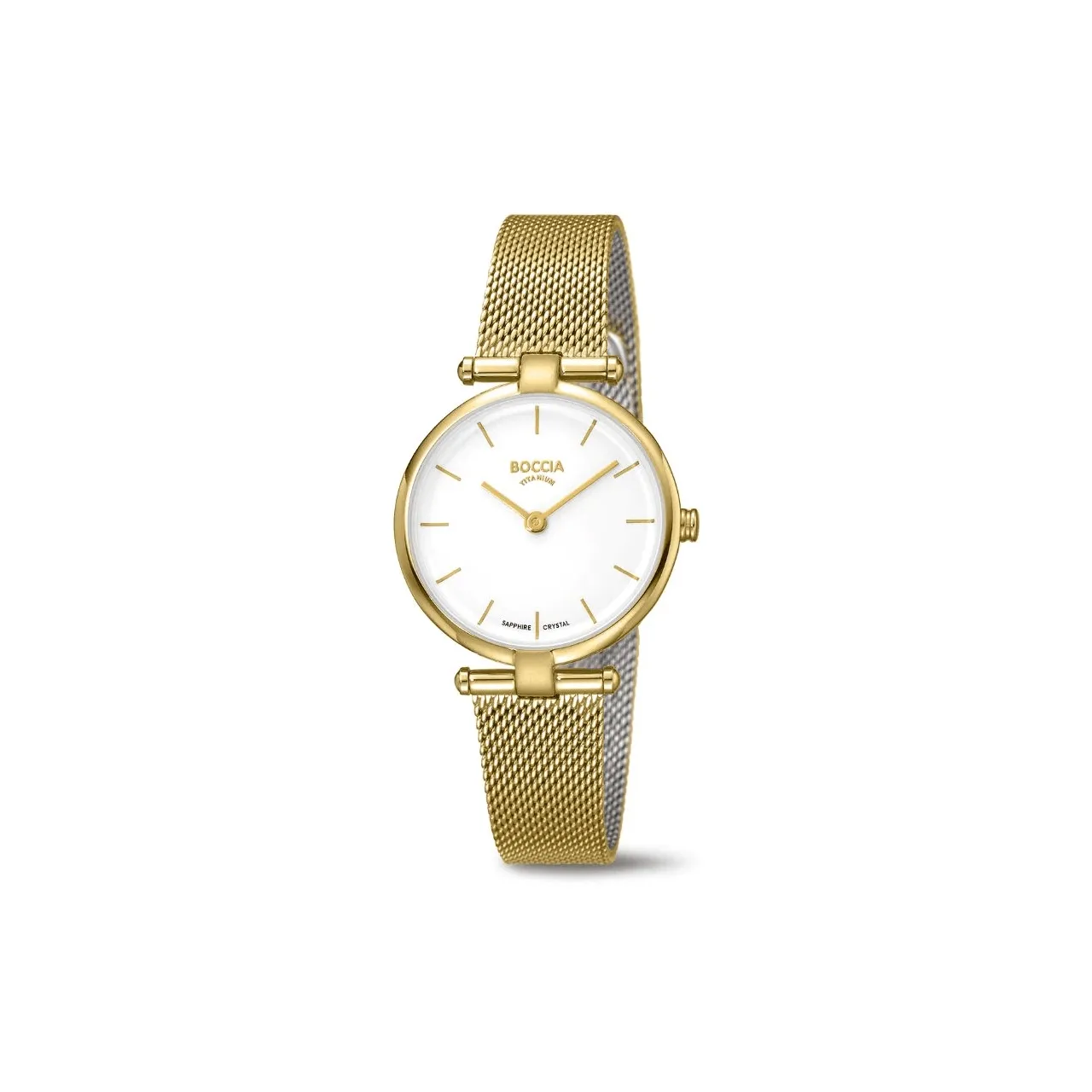 3340-03 - Womens Gold Plated Titanium Dress Watch