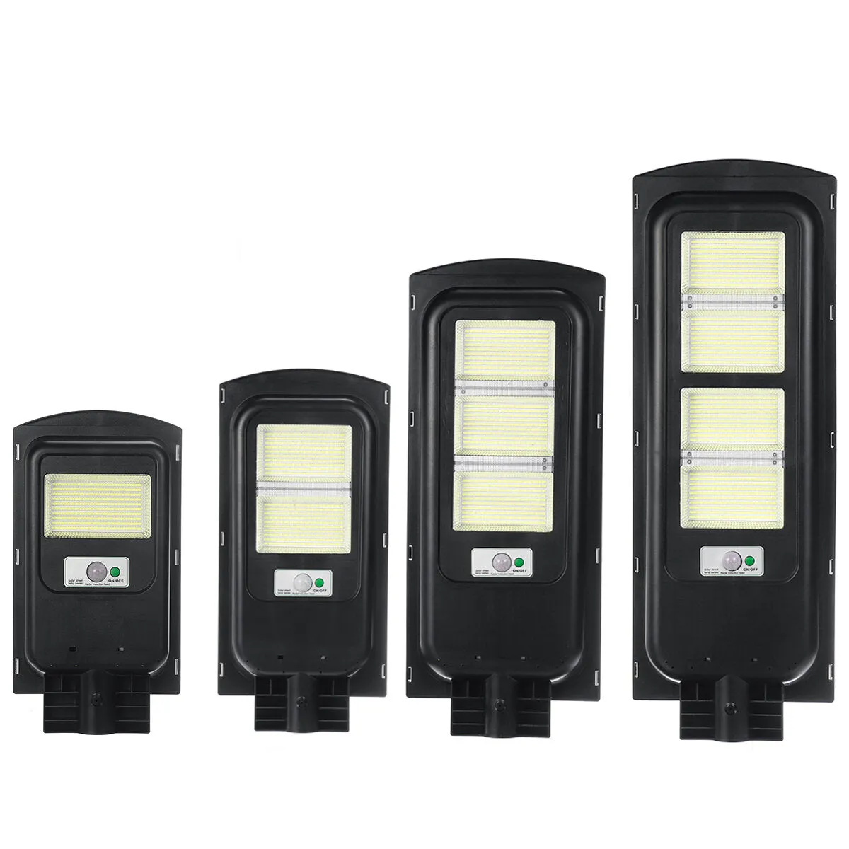 360/720/1080/1440 LED Solar Street Light - Timing & Light Control, Waterproof IP65, Remote Control