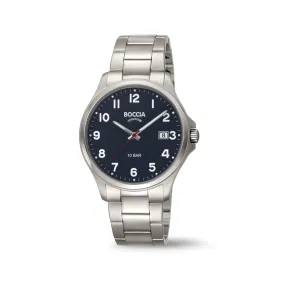 3659-03 - Mens Titanium Black Dial Dress Watch