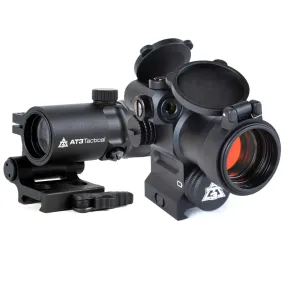4x Magnified Red Dot with Laser Sight Kit – Includes Red Dot with Laser Sight & 4x Magnifier