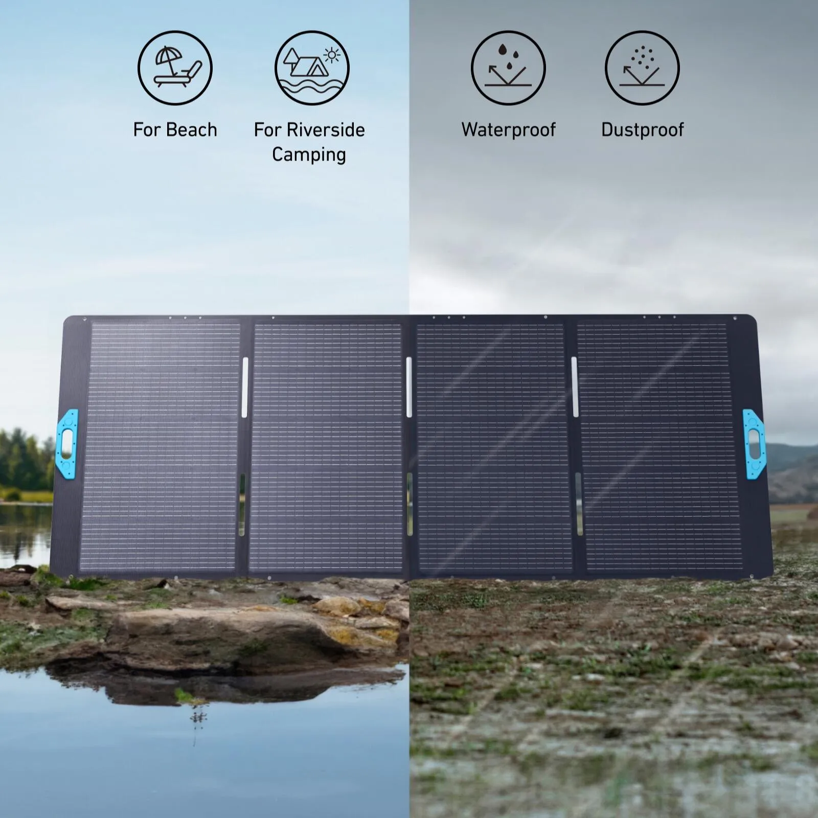 Anker SOLIX 400w Portable Solar Panel PS400 for F2000, F3800, F1500 Batteries