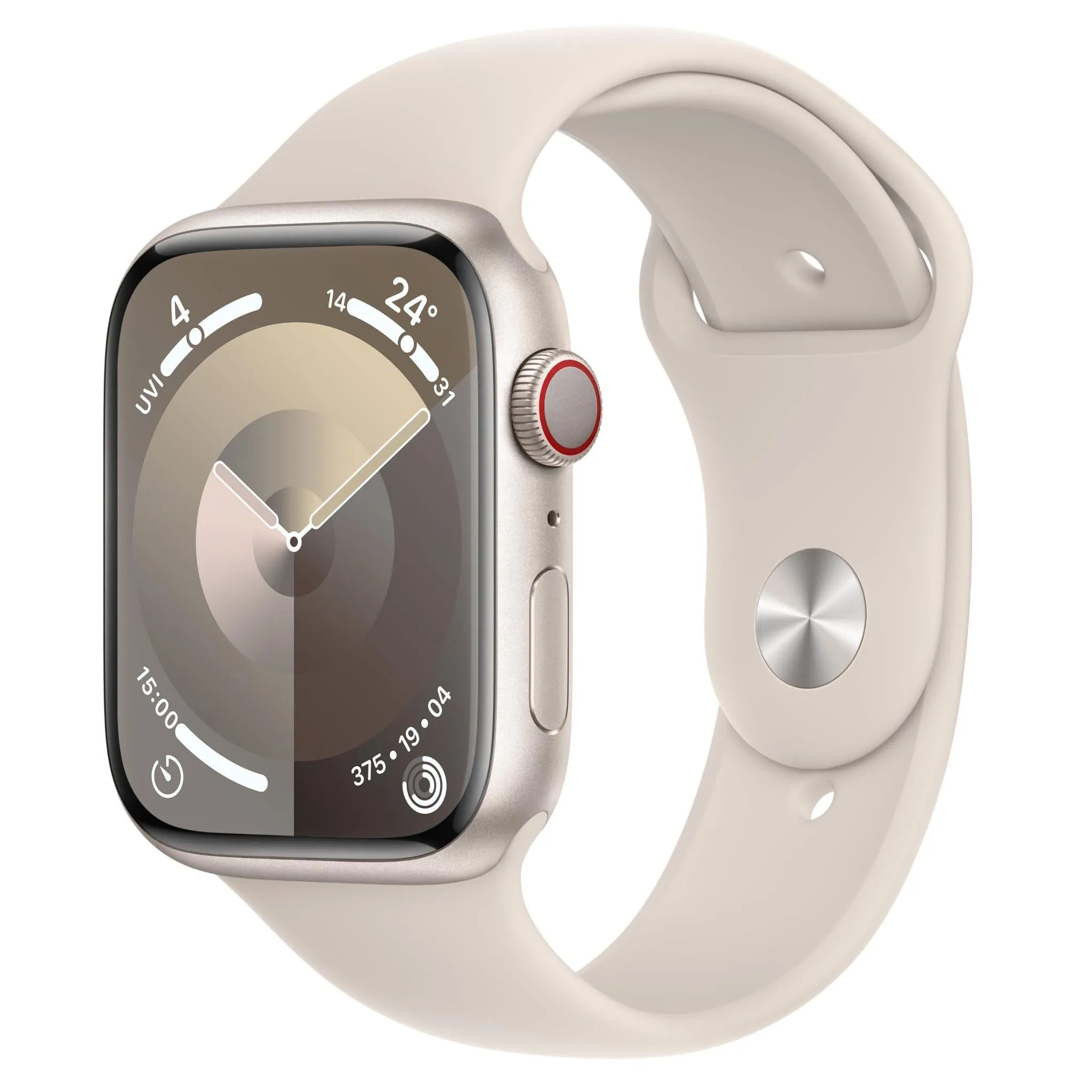 Apple Watch Series 9 45mm Starlight Aluminium Case GPS   Cellular (M/L) Opened Never Used