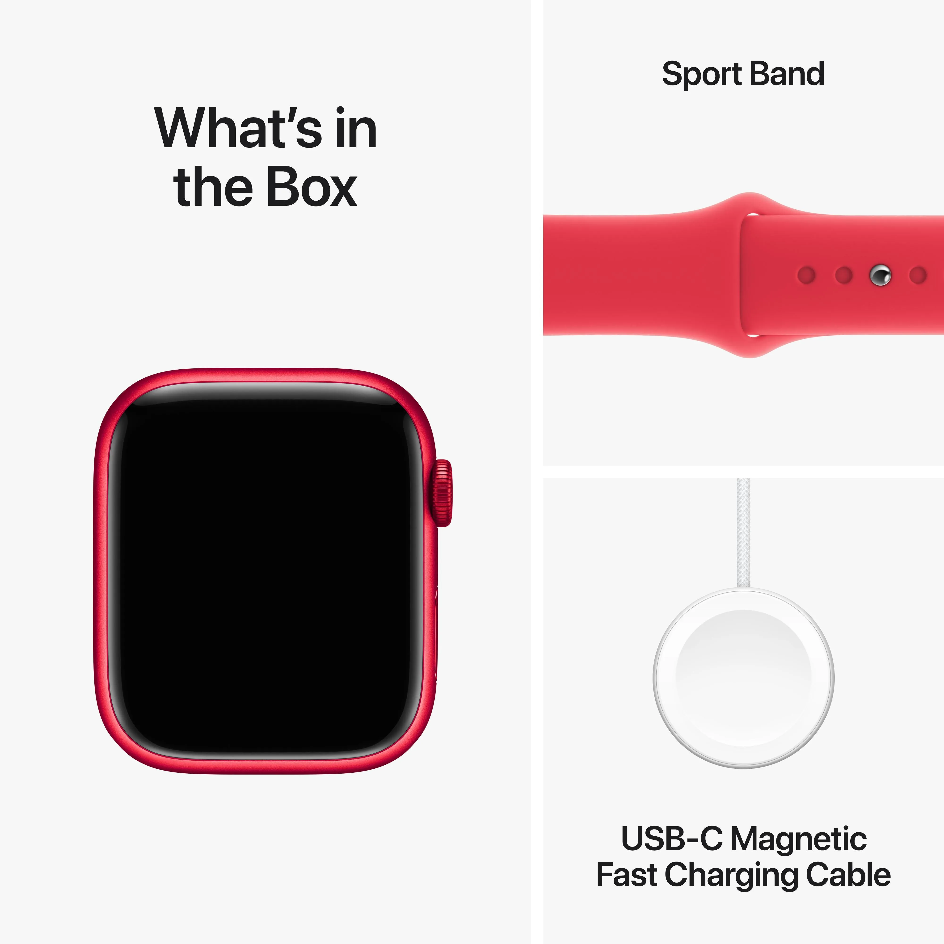 Apple Watch Series 9 GPS 41mm (PRODUCT)RED Aluminium Case with (PRODUCT)RED Sport Band - S/M