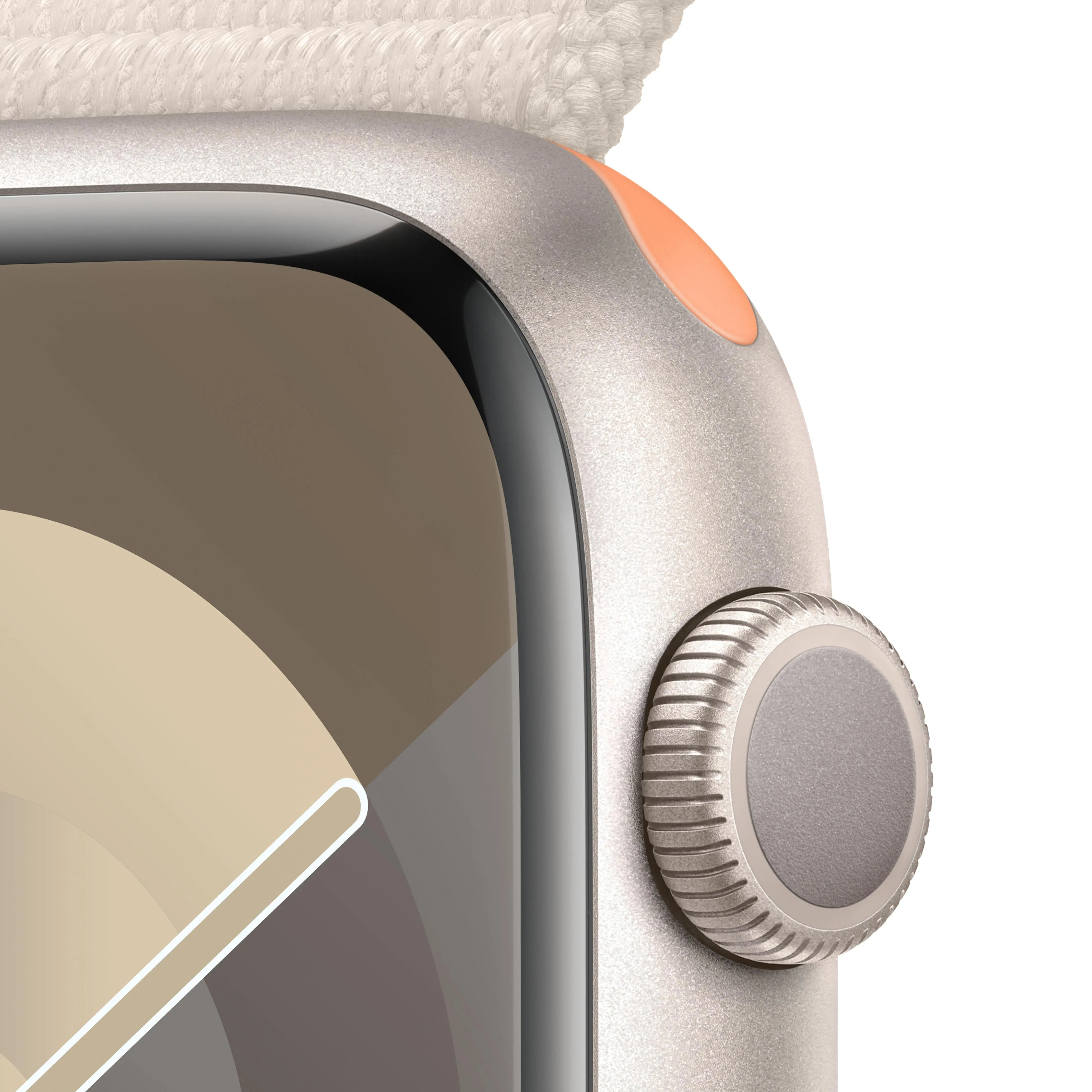 Apple Watch Series 9 GPS 41mm Starlight Aluminium Case with Starlight Sport Loop
