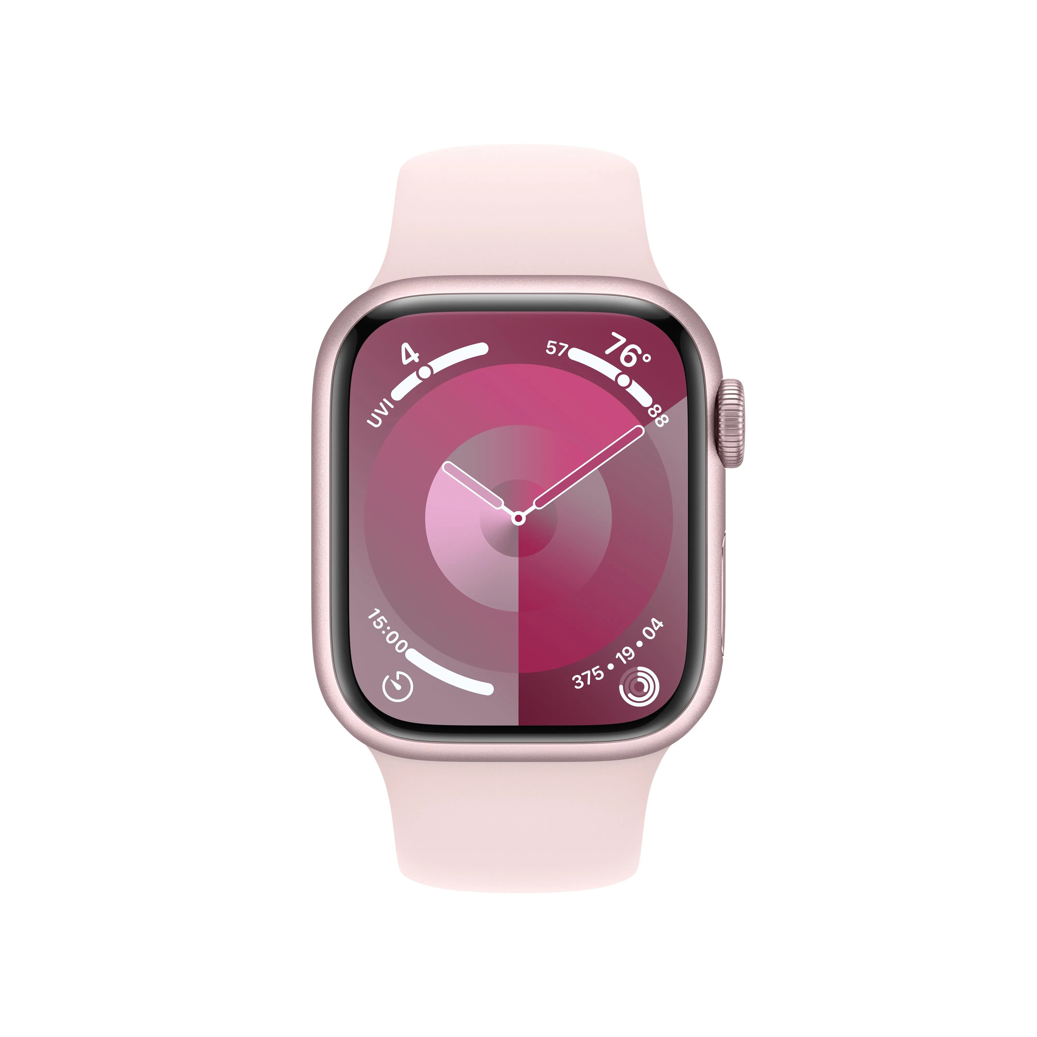 Apple Watch Series 9 GPS   Cellular 41mm Pink Aluminum Case with Light Pink Sport Band - S/M