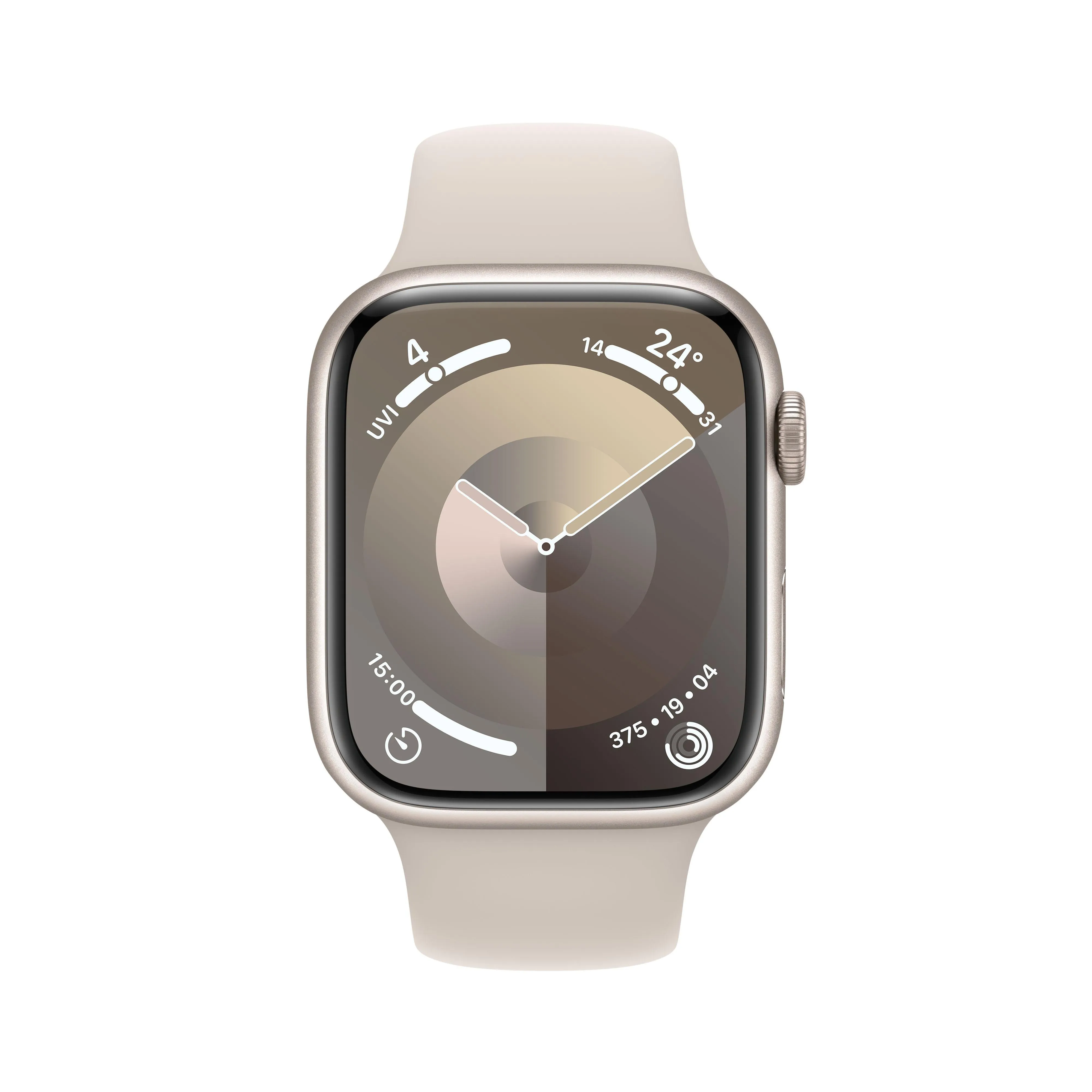 Apple Watch Series 9 GPS   Cellular 41mm Starlight Aluminium Case with Starlight Sport Band - M/L