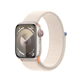 Apple Watch Series 9 GPS   Cellular 41mm Starlight Aluminium Case with Starlight Sport Loop