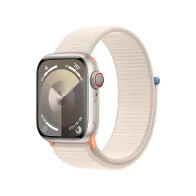 Apple Watch Series 9 GPS   Cellular 41mm Starlight Aluminum Case with Starlight Sport Loop