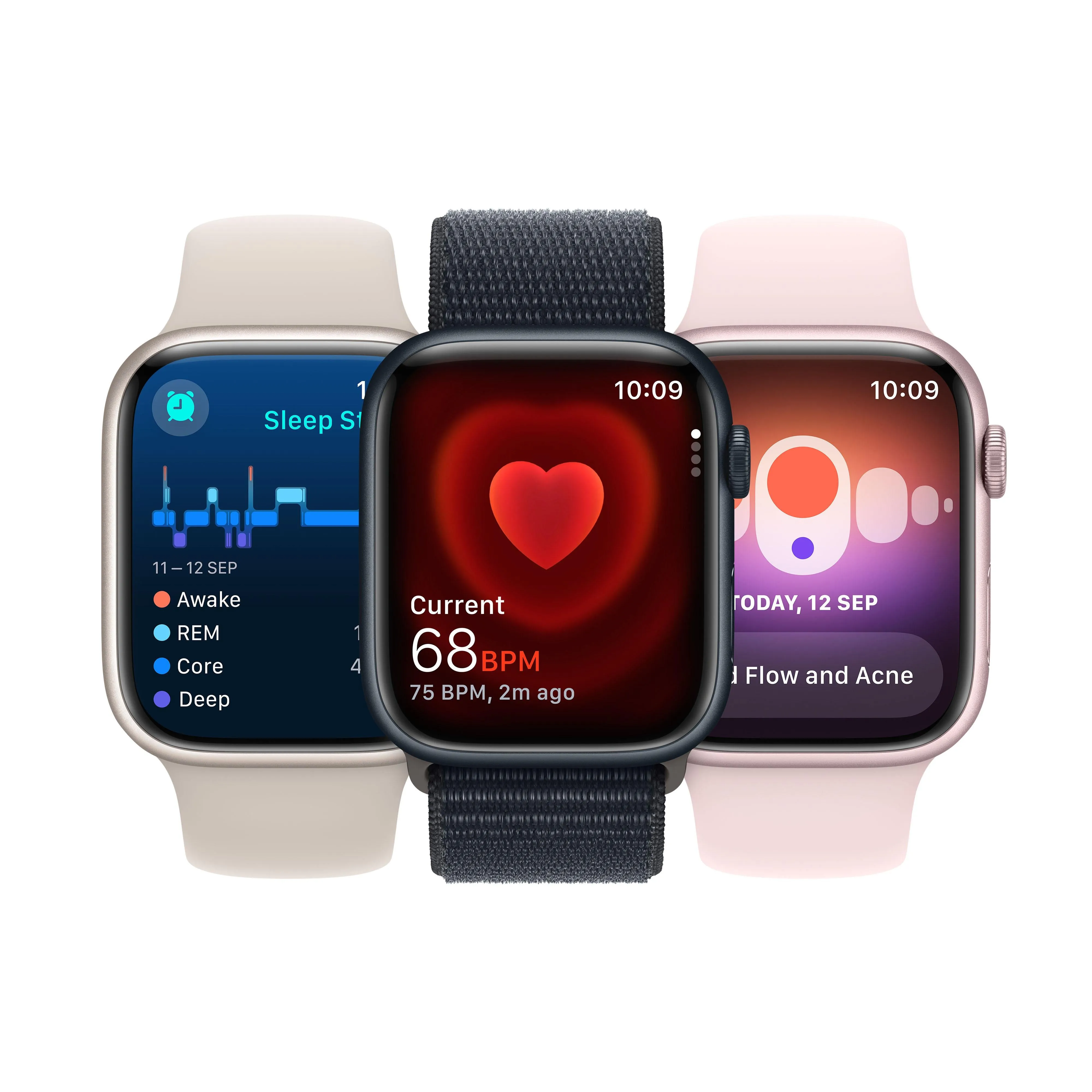 Apple Watch Series 9 GPS   Cellular 45mm Midnight Aluminium Case with Midnight Sport Loop