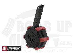 Armorer Works Custom Adaptive 350rnd GBB Drum Mag - HX Series (Red)