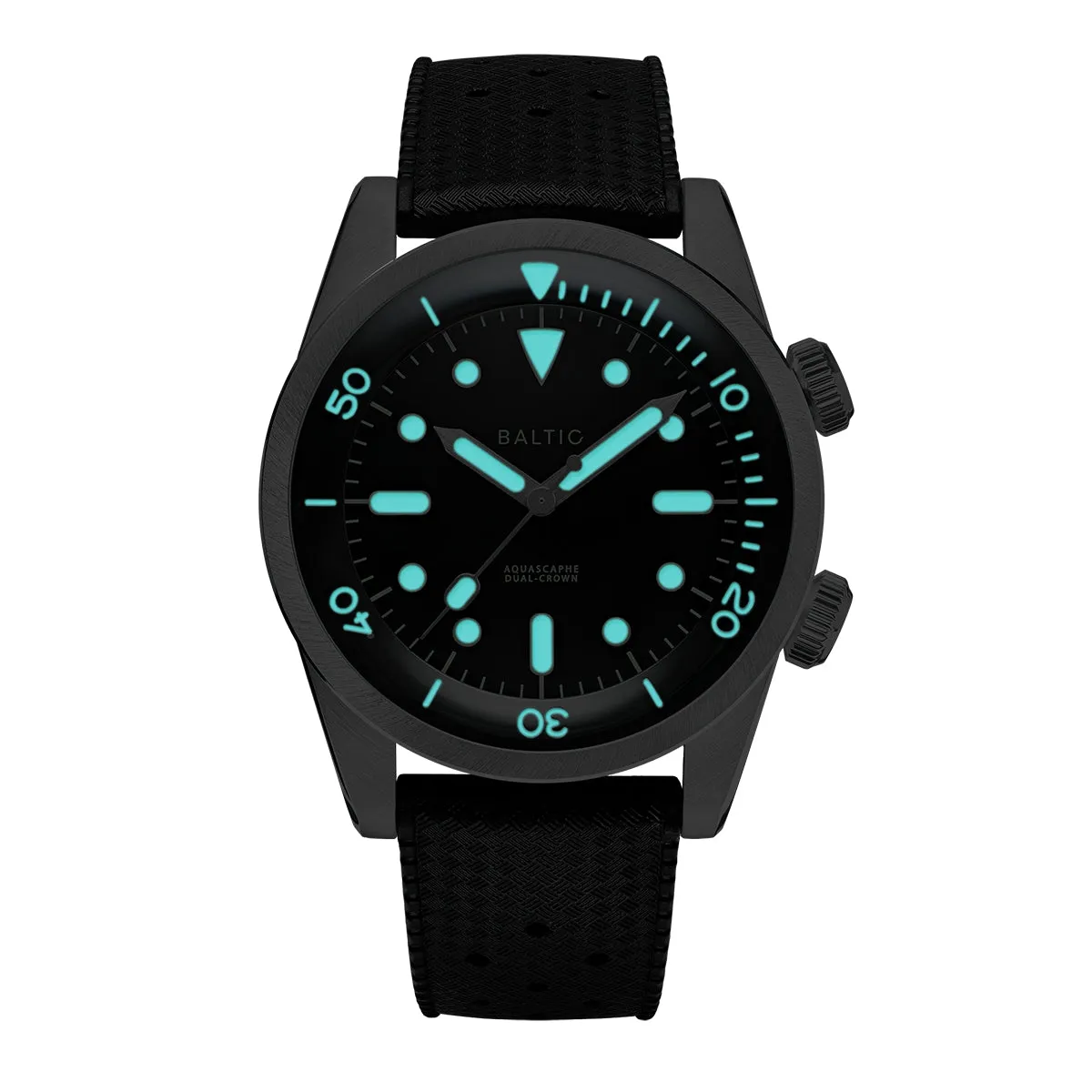 BALTIC AQUASCAPHE DUAL-CROWN BLACK