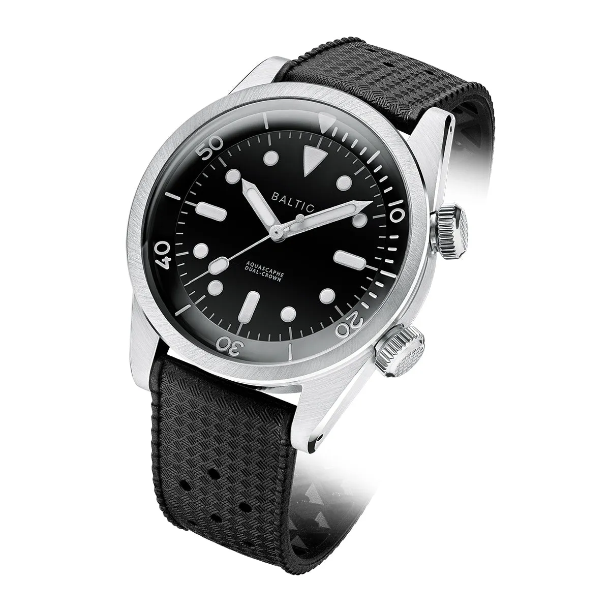 BALTIC AQUASCAPHE DUAL-CROWN BLACK