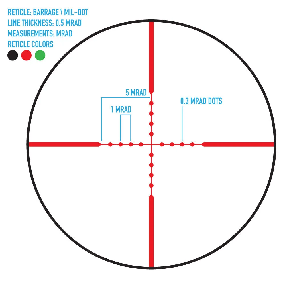 Barrage 1.5-5x32 Rifle Scope