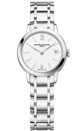 Baume et Mercier Classima Quartz White Dial Ladies Watch 10489
