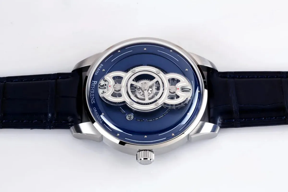 BEHRENS "SPACE TRAVELLER" AUTOMATIC BLUE FUME
