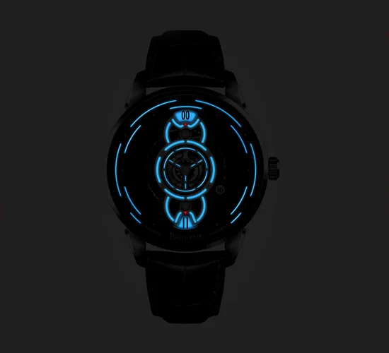 BEHRENS "SPACE TRAVELLER" AUTOMATIC BLUE FUME