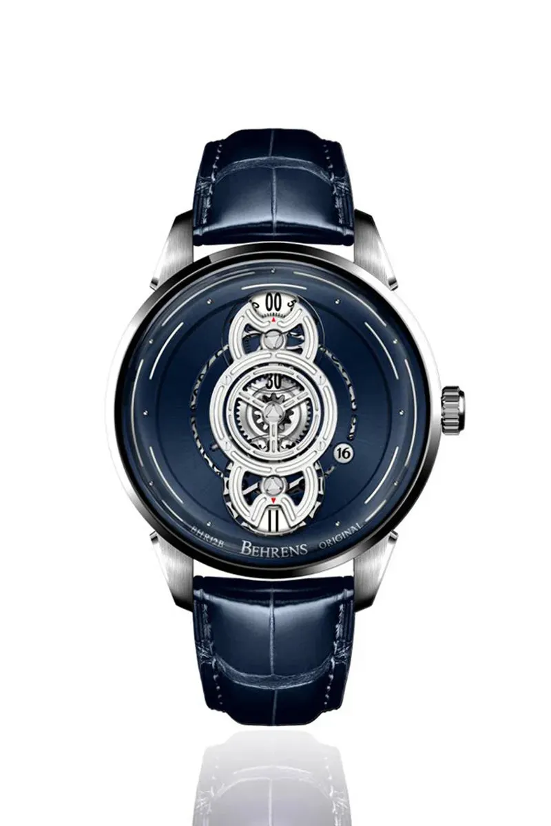 BEHRENS "SPACE TRAVELLER" AUTOMATIC BLUE FUME