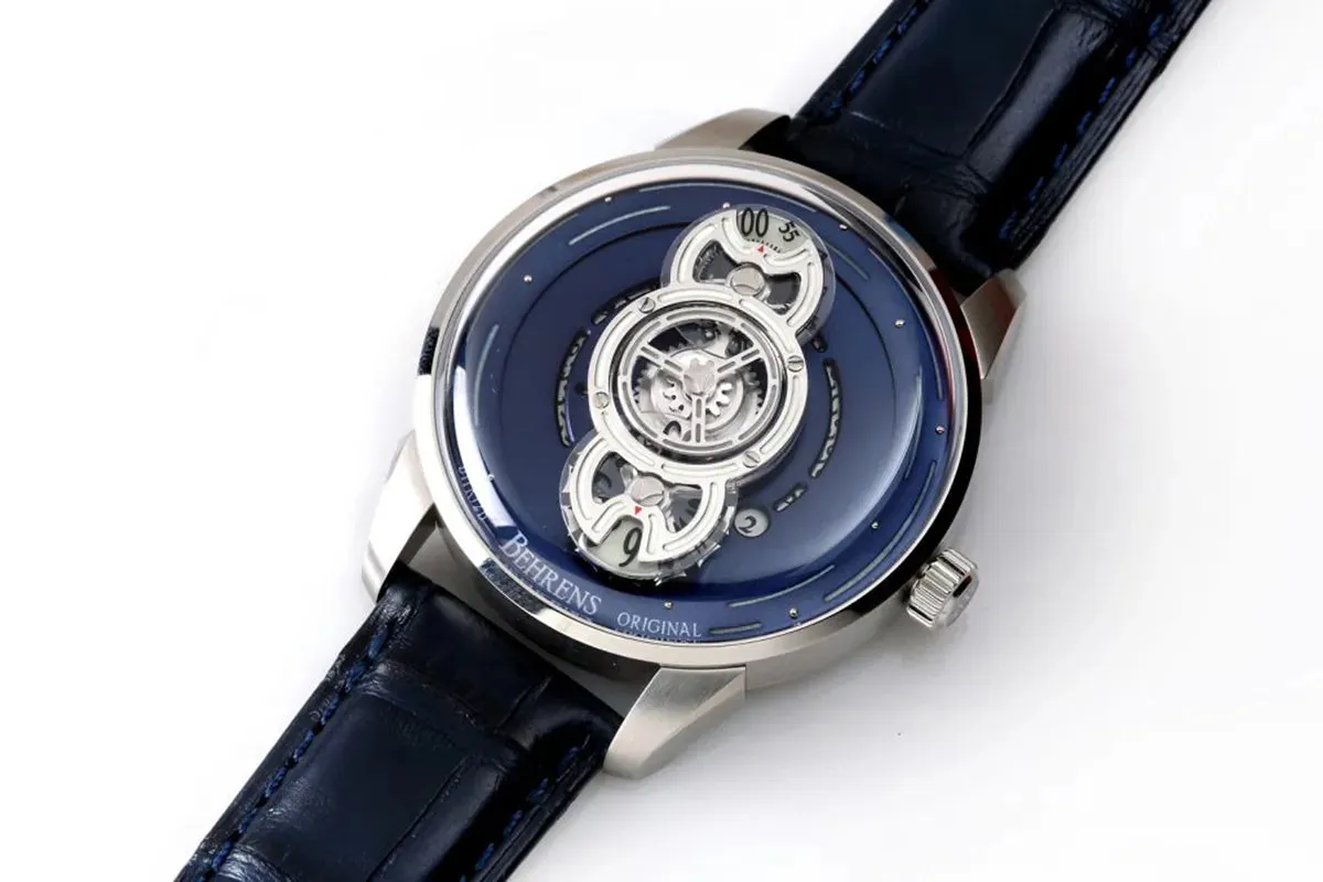 BEHRENS "SPACE TRAVELLER" AUTOMATIC BLUE FUME