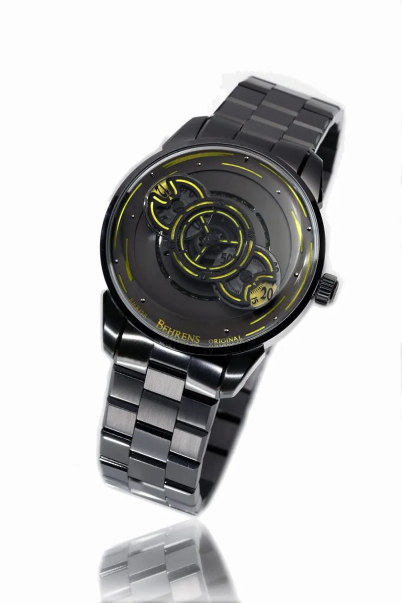 BEHRENS "SPACE TRAVELLER" AUTOMATIC GREY (BRACELET)