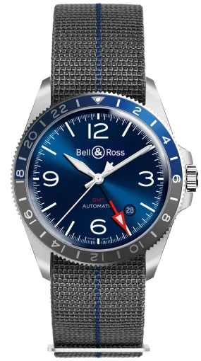 Bell & Ross Watch Vintage BR V2-93 GMT Blue