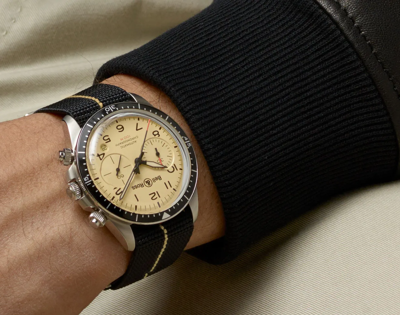 Bell & Ross Watch Vintage BR V2-94 Military Beige