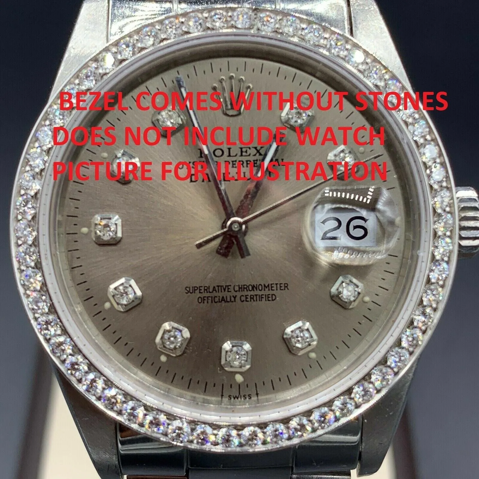 BEZEL FOR DIAMOND ROLEX  DATEJUST PRESIDENT DAYDATE 1802 1803 18039 18238 18348