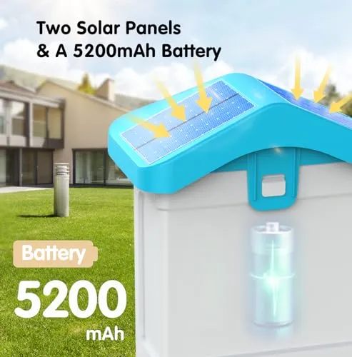 Bird Feeder with Camera Solar Powered, 1080P HD Outdoor Bird Watching Camera Auto Capture Bird Videos and Notify via APP, AI Identify Bird Species, Color Night Vision, Ideal Gift Choice