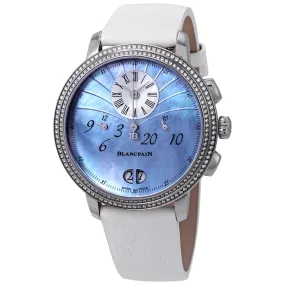 Blancpain Chronograph Flyback Automatic Blue Mother Of Pearl Ladies Watch 3626-4544L-64A