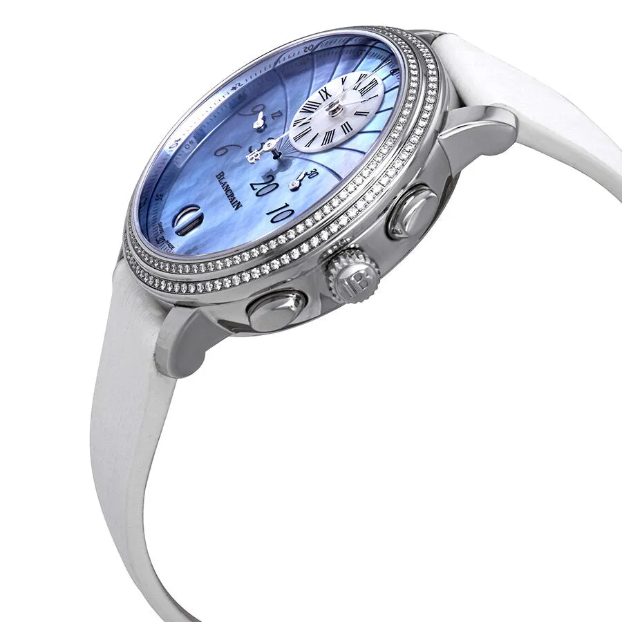 Blancpain Chronograph Flyback Automatic Blue Mother Of Pearl Ladies Watch 3626-4544L-64A