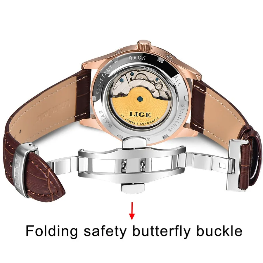 Brand Classic Mens Retro Watches Automatic Mechanical Watch