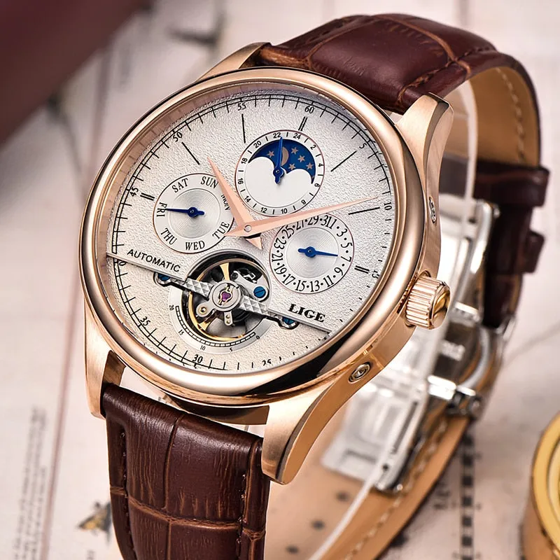 Brand Classic Mens Retro Watches Automatic Mechanical Watch