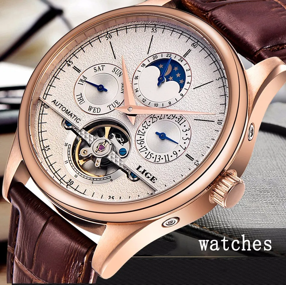 Brand Classic Mens Retro Watches Automatic Mechanical Watch