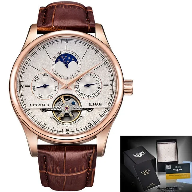 Brand Classic Mens Retro Watches Automatic Mechanical Watch