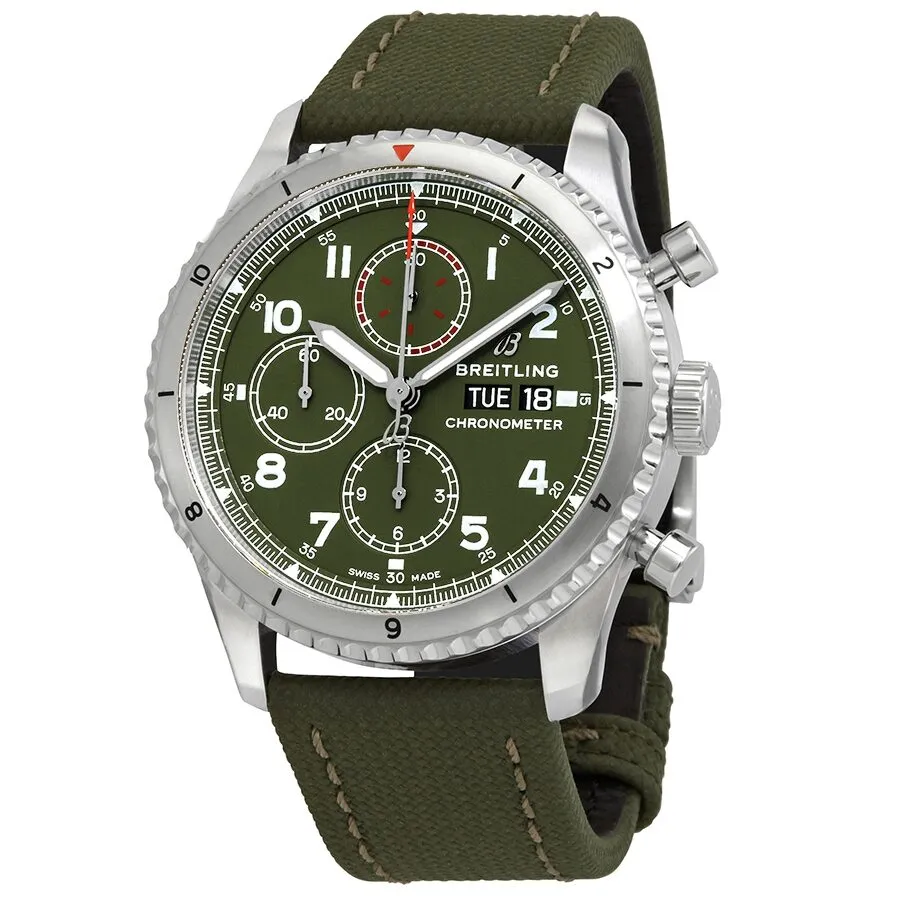 Breitling Aviator 8 Curtiss Warhawk Chronograph Automatic Green Dial Men's Watch A133161A1L1X2