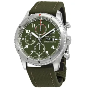 Breitling Aviator 8 Curtiss Warhawk Chronograph Automatic Green Dial Men's Watch A133161A1L1X2