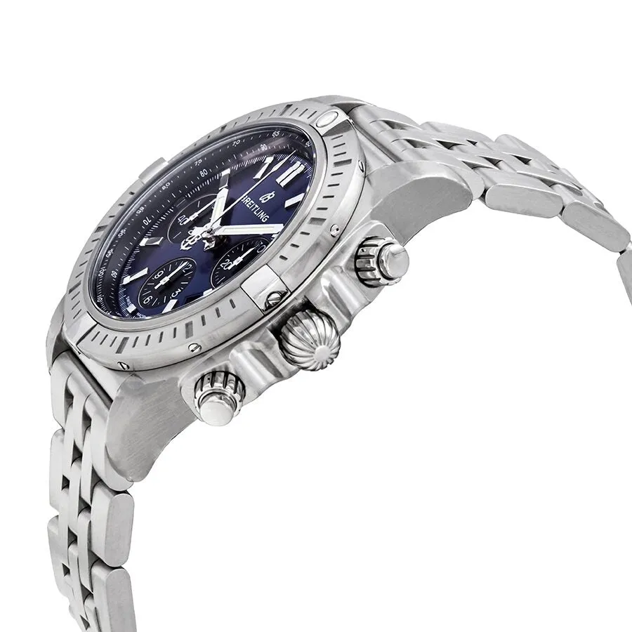 Breitling Chronomat Chronograph Automatic Blue Dial Men's Watch AB0115101C1A1